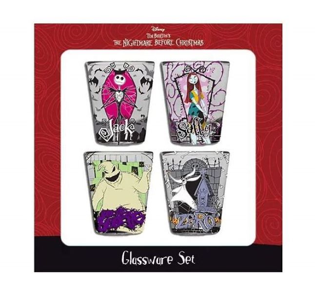 Shot Glass Set - The Nightmare Before Christmas - 4 Pc-hotRAGS.com