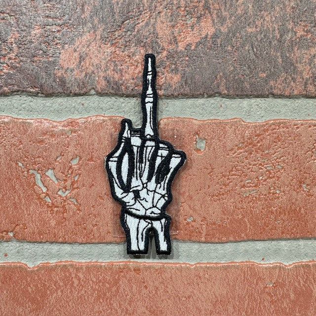 Patch - Middle Finger Skull Patch-hotRAGS.com