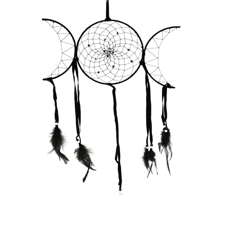 Dreamcatcher -Triple Moon - Black-hotRAGS.com