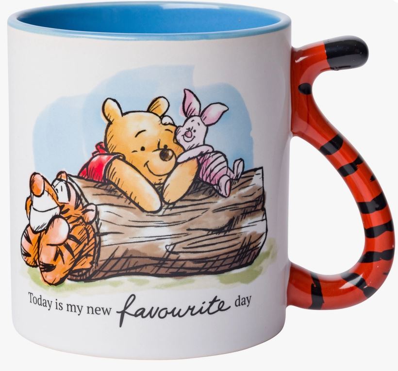 Mug - Winnie the Pooh - Favorite Day 20oz Shaped Handle Ceramic Mug-hotRAGS.com