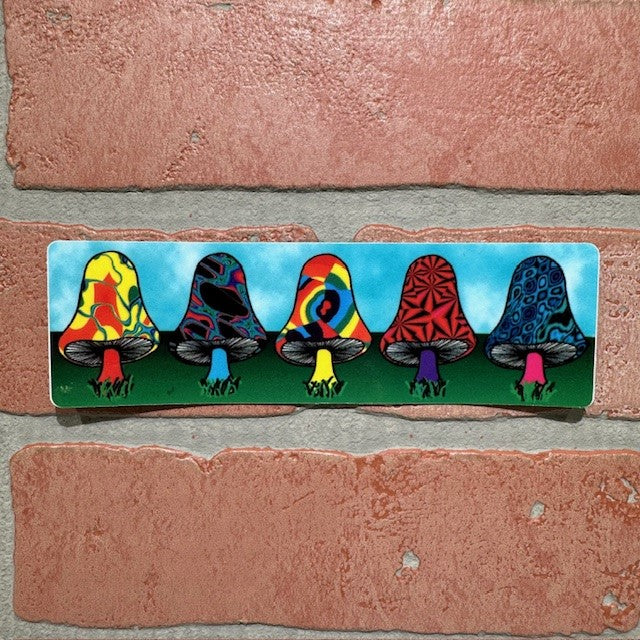 Sticker - Mushrooms Multi-hotRAGS.com