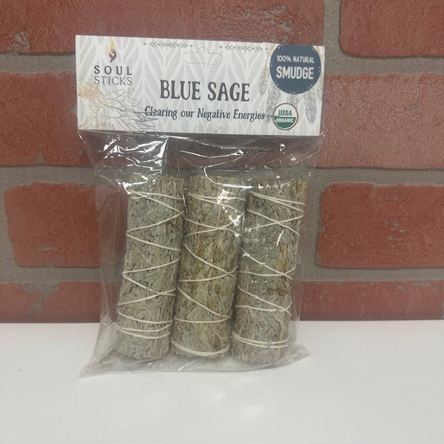 Blue Sage Smudge Sticks (pack Of 3) - hotRAGS.com