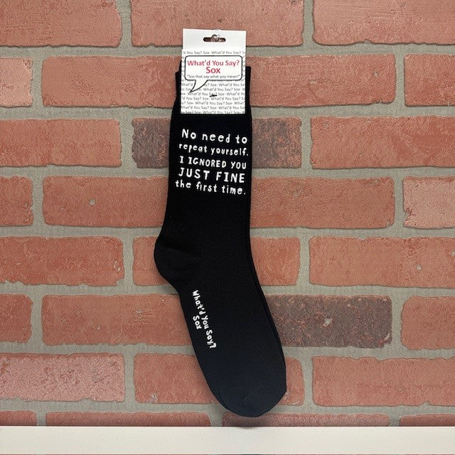 Socks - No Need To Repeat Yourself-hotRAGS.com