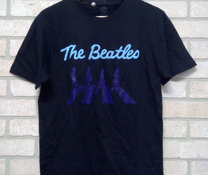 T Shirt - Beatles Crosswalk Silhouette-hotRAGS.com
