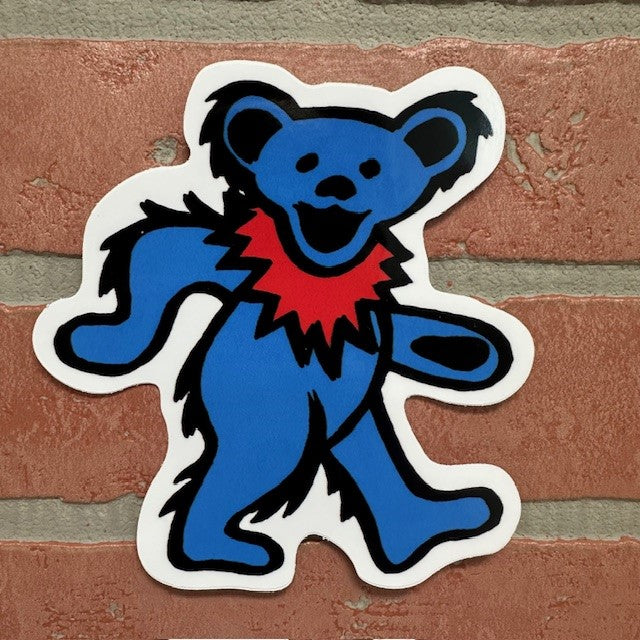 Sticker - Grateful Dead Bear -Blue - hotRAGS.com