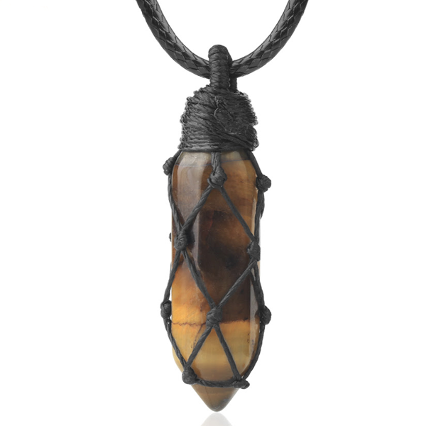 Necklace - Tiger's Eye Cage-hotRAGS.com