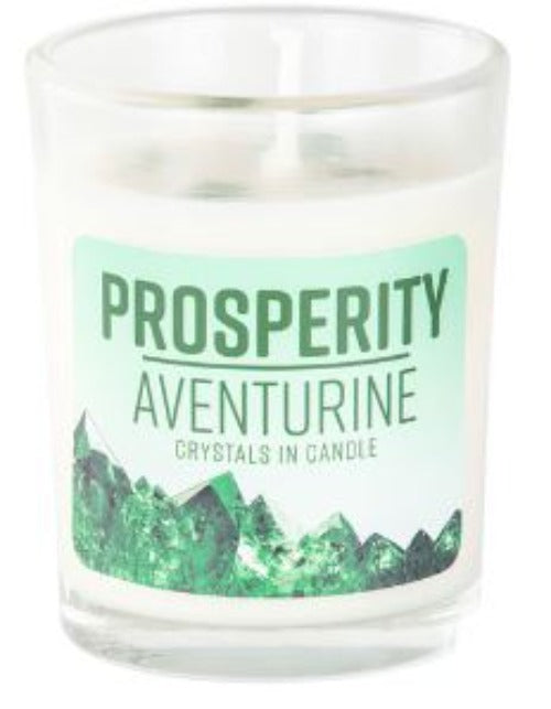 Candle - Prosperity Energy Stone Aventurine-hotRAGS.com