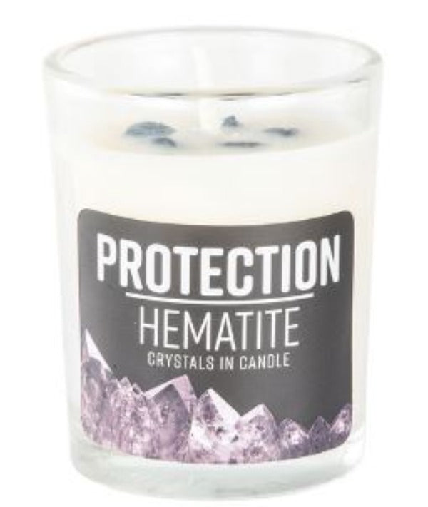 Candle - Protection Energy Stone Hematite-hotRAGS.com