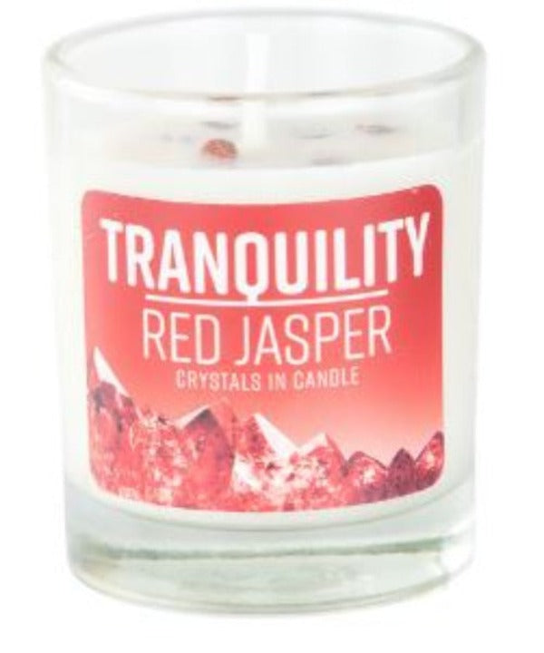 Candle Tranquility Energy Stone Red Jasper-hotRAGS.com