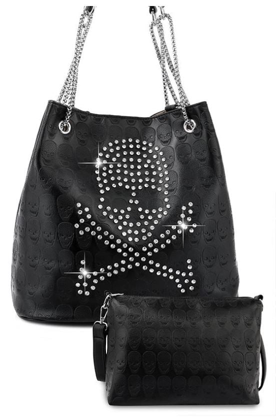 Bag - Fashion Skull Rhinestone-hotRAGS.com