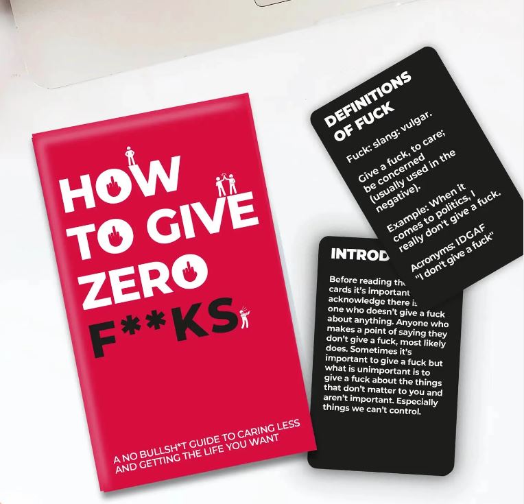 Cards - How To Give Zero Fucks-hotRAGS.com
