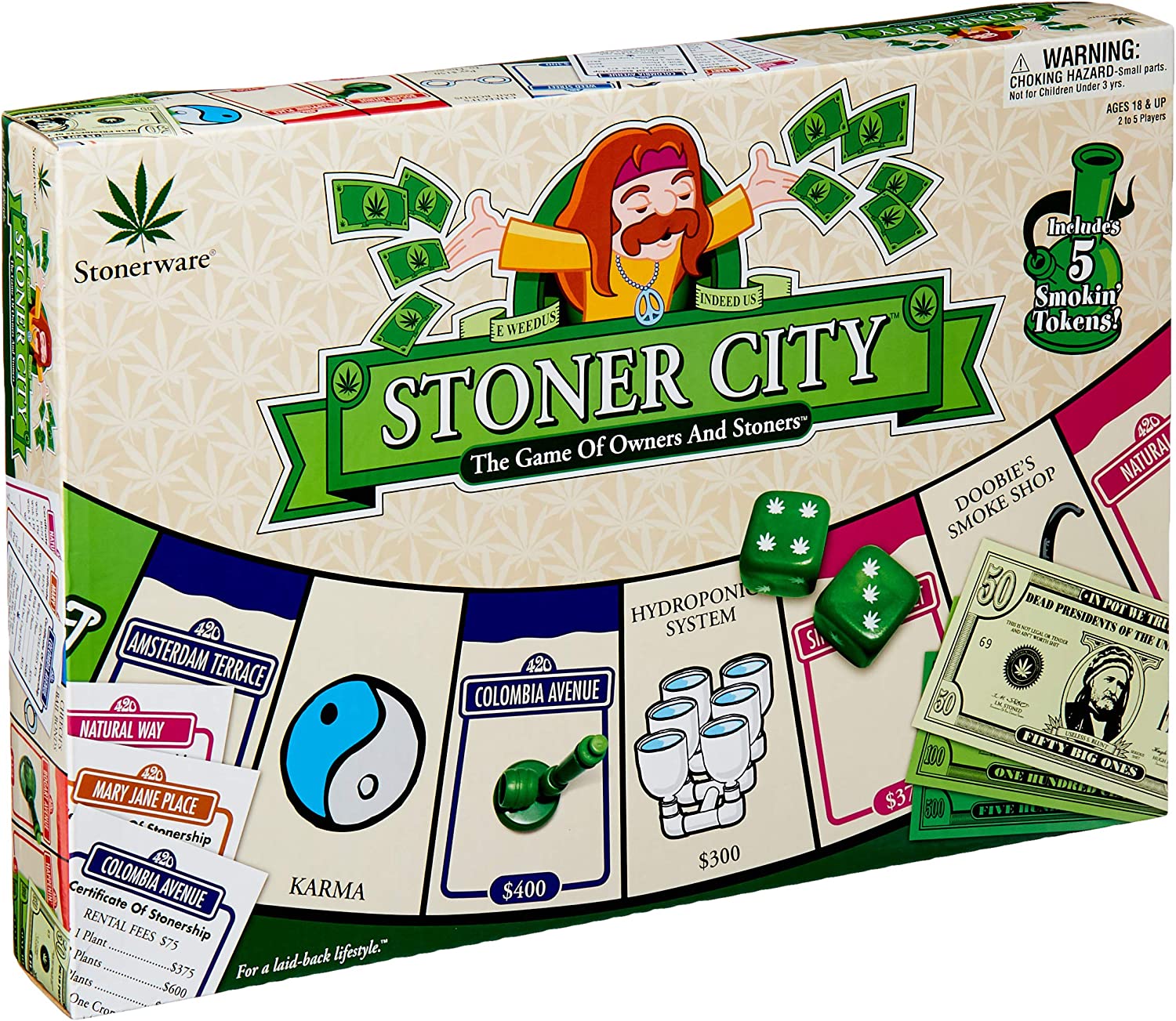 Game - Stonerware ICUP Stoner City Board Game-hotRAGS.com