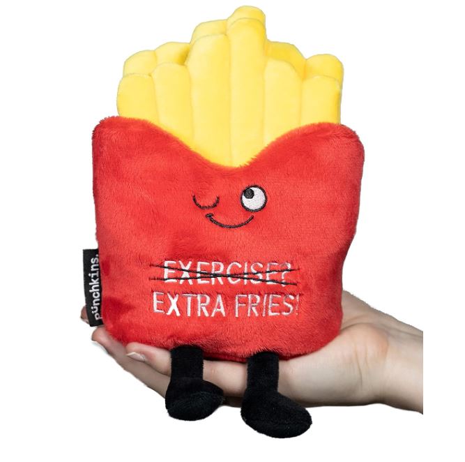 "Exercise? Extra Fries! French Fry Plushie-hotRAGS.com