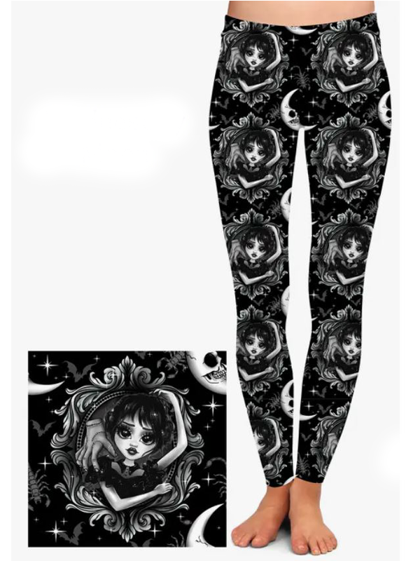 Pants - Wednesday - Curvy Leggings (Women's 10-14)-hotRAGS.com