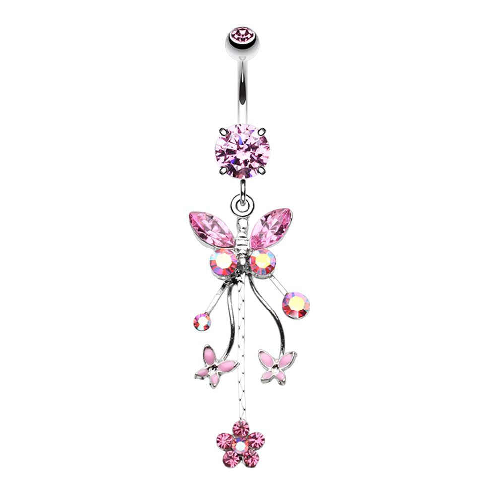 Belly Ring -Butterfly Flutterin-hotRAGS.com