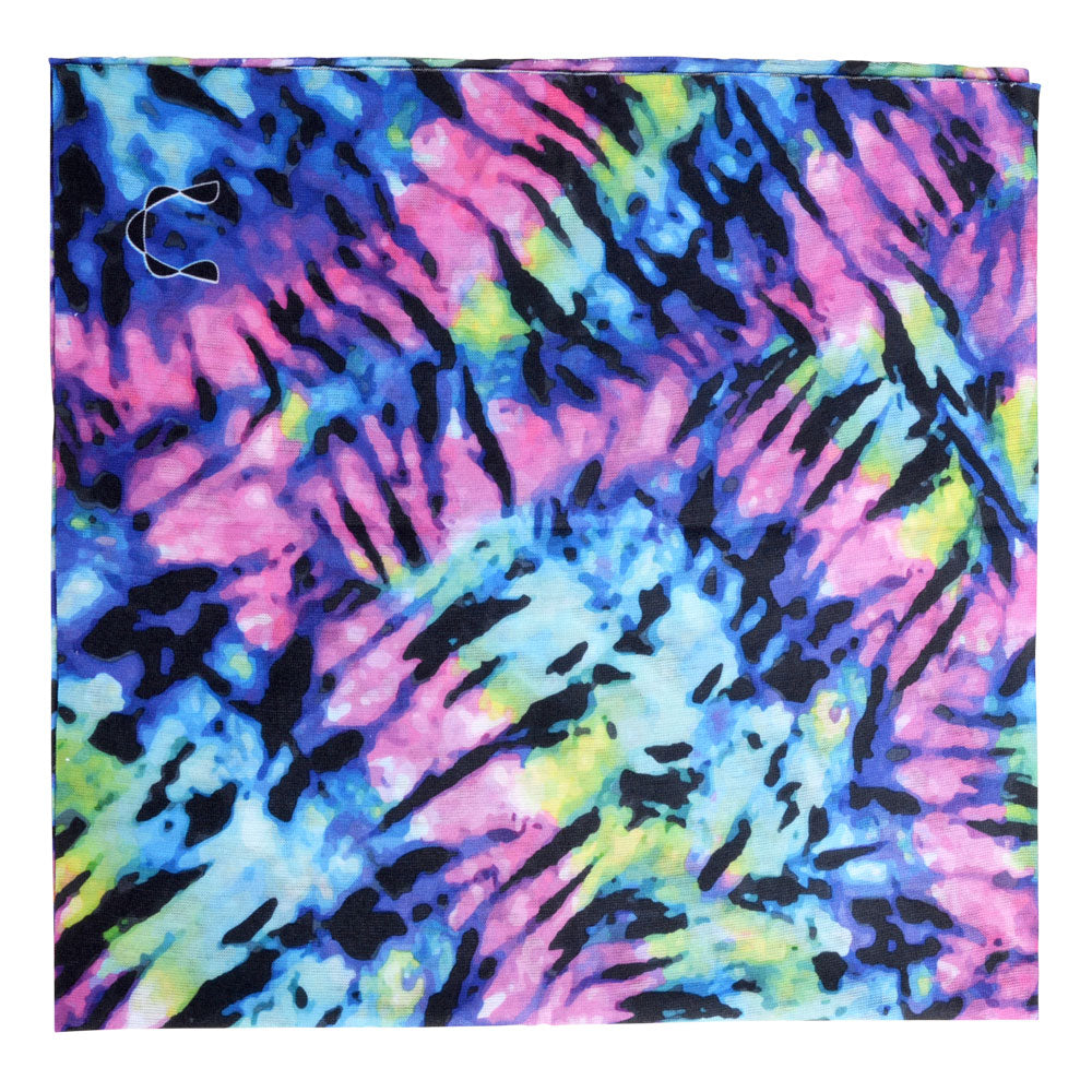 BRIGHT TIE DYE FULL SIZE BANDANA-hotRAGS.com