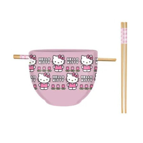 Ramen Bowl - Hello Kitty - 20oz With Chopsticks-hotRAGS.com