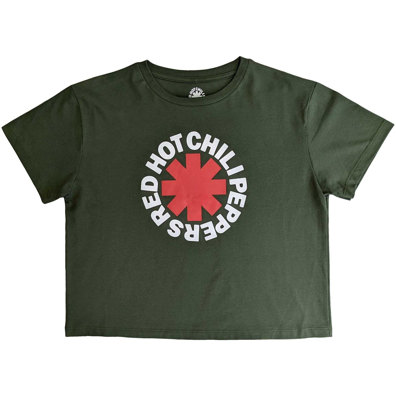 Red Hot Chili Peppers Ladies Crop Top: Classic Asterisk-hotRAGS.com