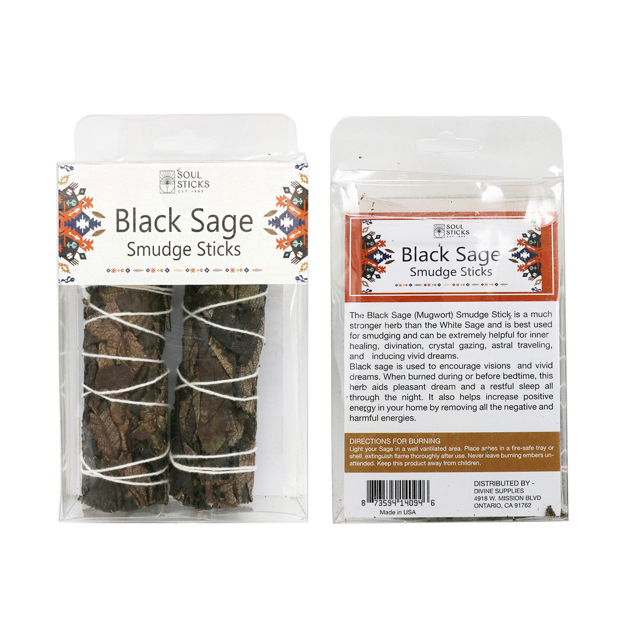 Sage - Black Sage - 2pc 4" In Box-hotRAGS.com