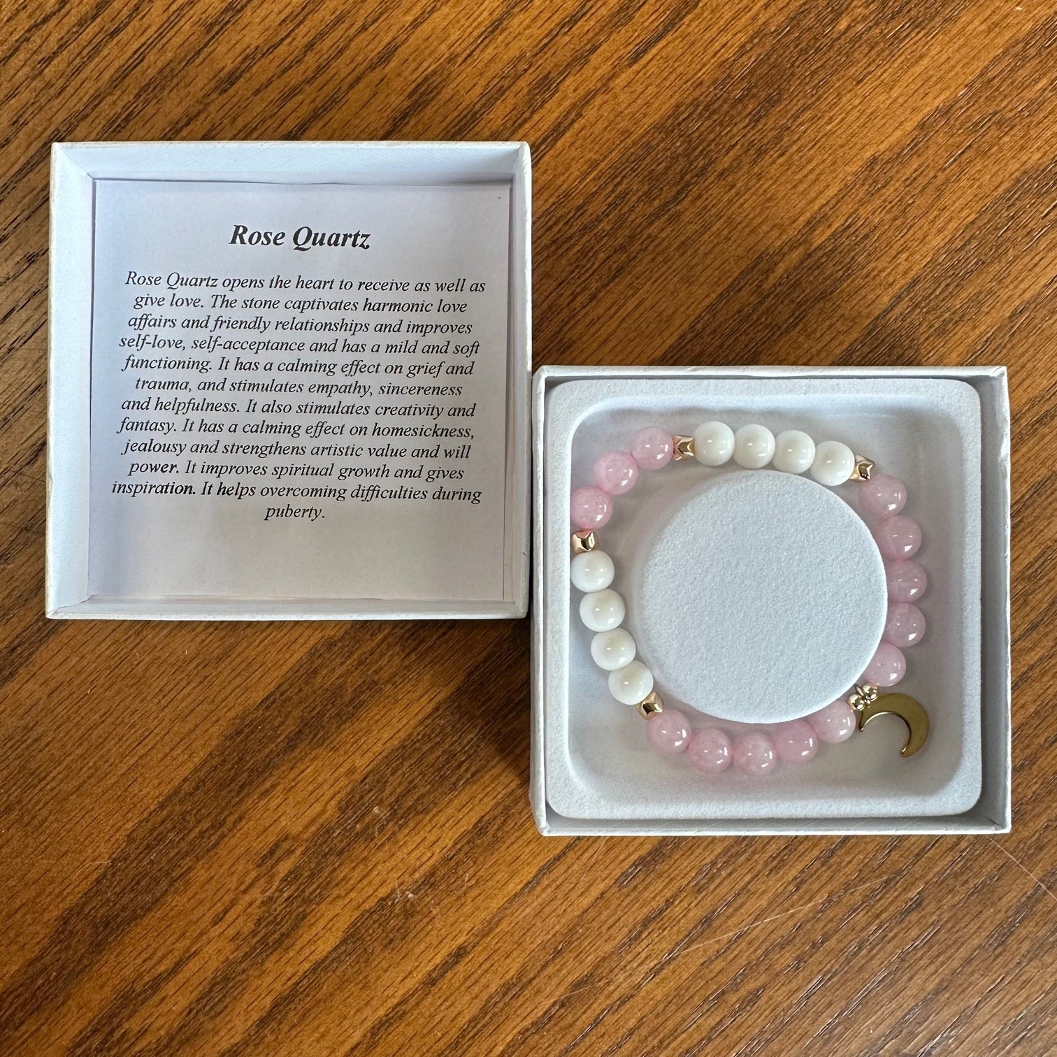 Bracelet - Moon Dangle Rose-hotRAGS.com