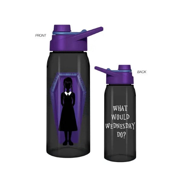 Water Bottle - What Would Wednesday Do? - 28oz-hotRAGS.com