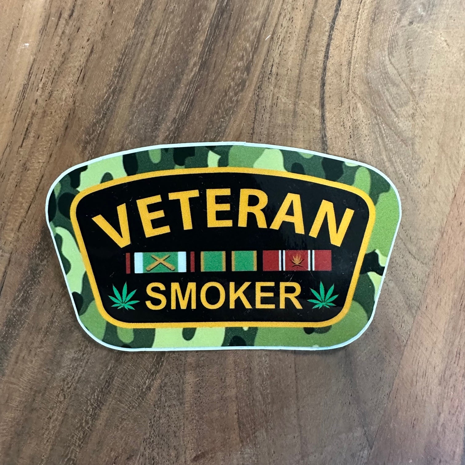 Veteran Smoker Sticker-hotRAGS.com