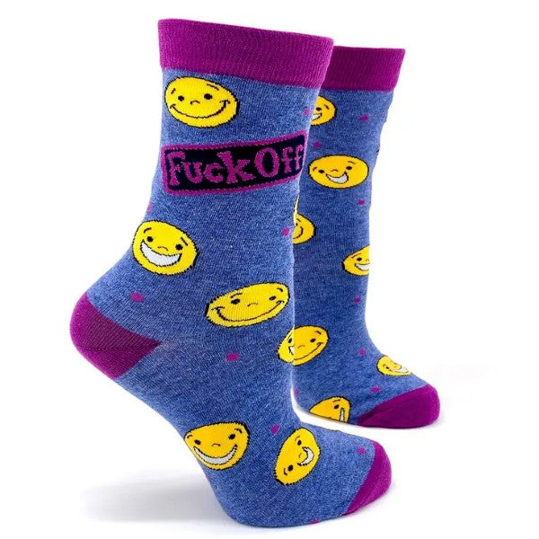 Socks - F**k Off Smileys-hotRAGS.com