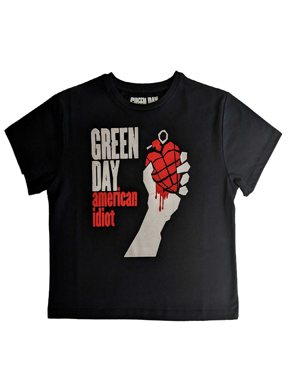 T Shirt Crop - Green Day-hotRAGS.com