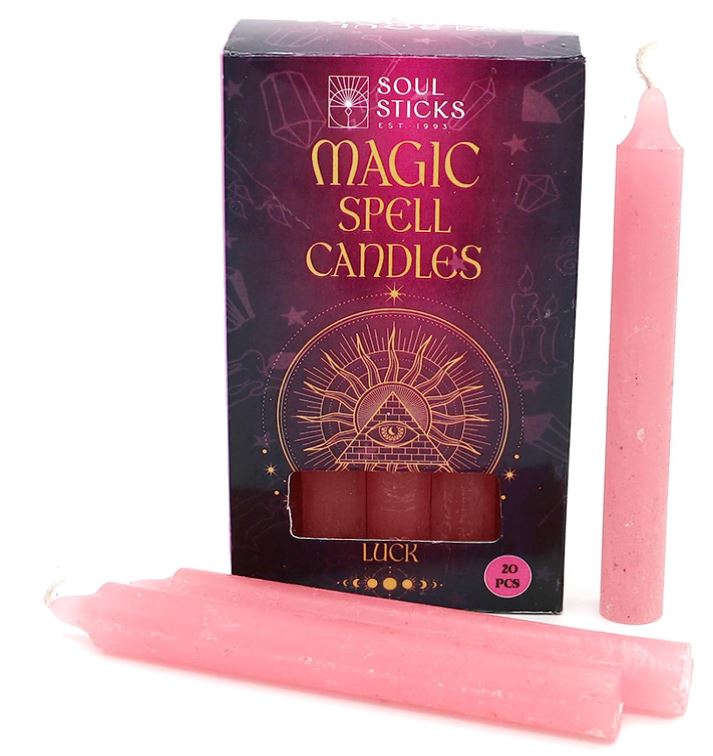 CANDLES -Soul Sticks 4" Magic Spell Chime Taper Premium Candles 20 pcs for Rituals, Ceremonies, Meditation, Altar and Spells-hotRAGS.com