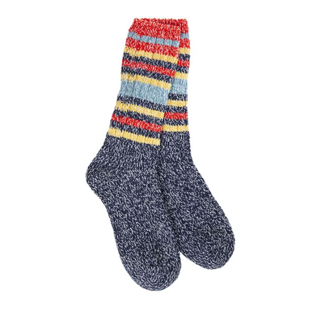 Socks -Worlds Softest Socks- Indigo Stripe-hotRAGS.com