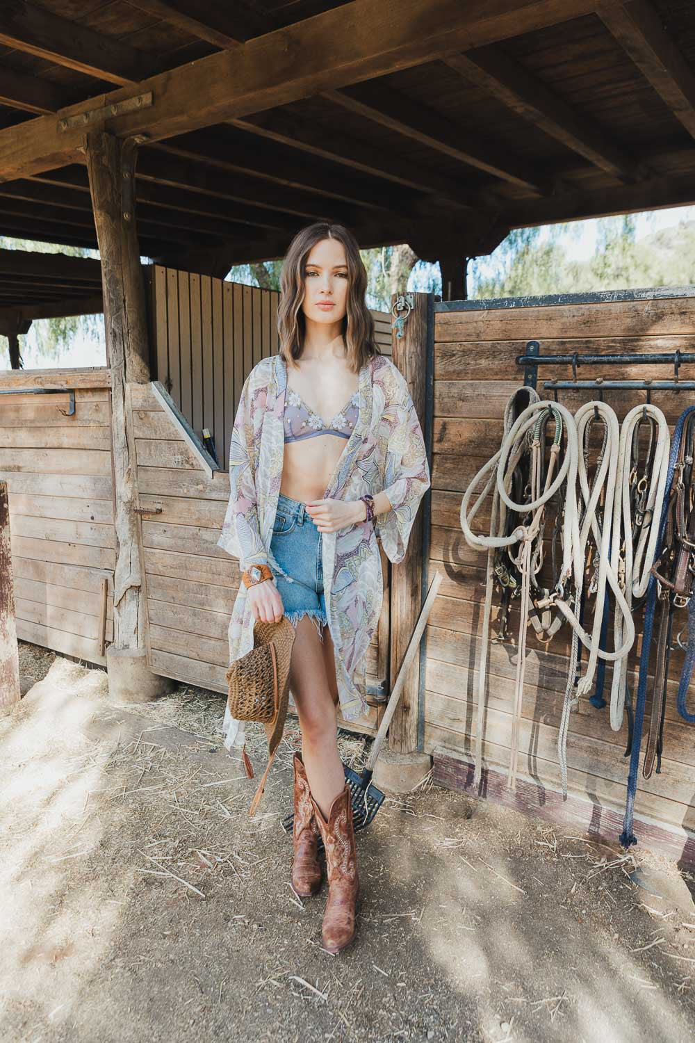 Kimono With A Suede Tassle-hotRAGS.com