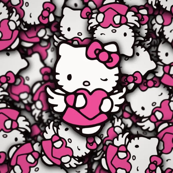 Sticker - Hello Kitty - Pink Heart-hotRAGS.com