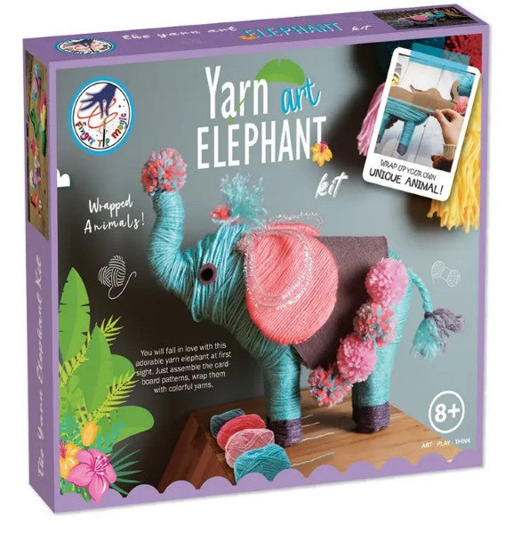 Toy - Diy Yarn Animal Art Kit-Elephant-hotRAGS.com