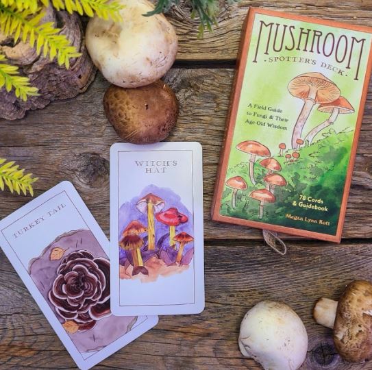 Tarot Cards - Mushroom Spotter's Deck: A Field Guide to Fungi & Their Age-Old Wisdom Cards-hotRAGS.com