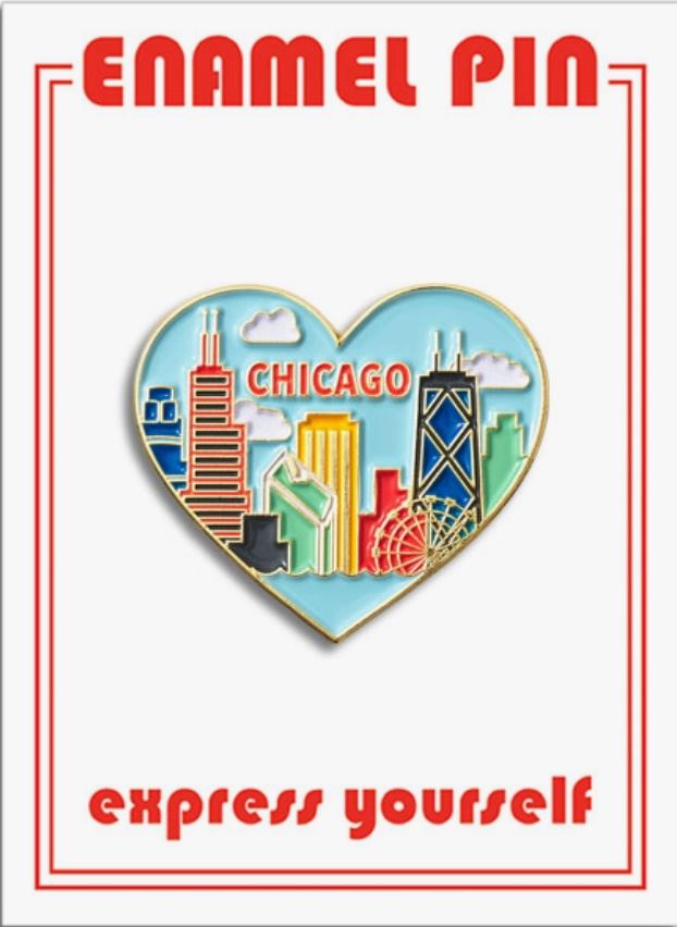 Pin - Chicago Skyline Heart-hotRAGS.com