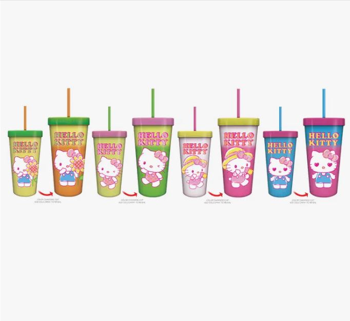 Hello Kitty -Color Change Cold Cup Set - 24oz. 4pk.-hotRAGS.com