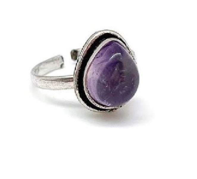 Ring - Semiprecious Amethyst-hotRAGS.com