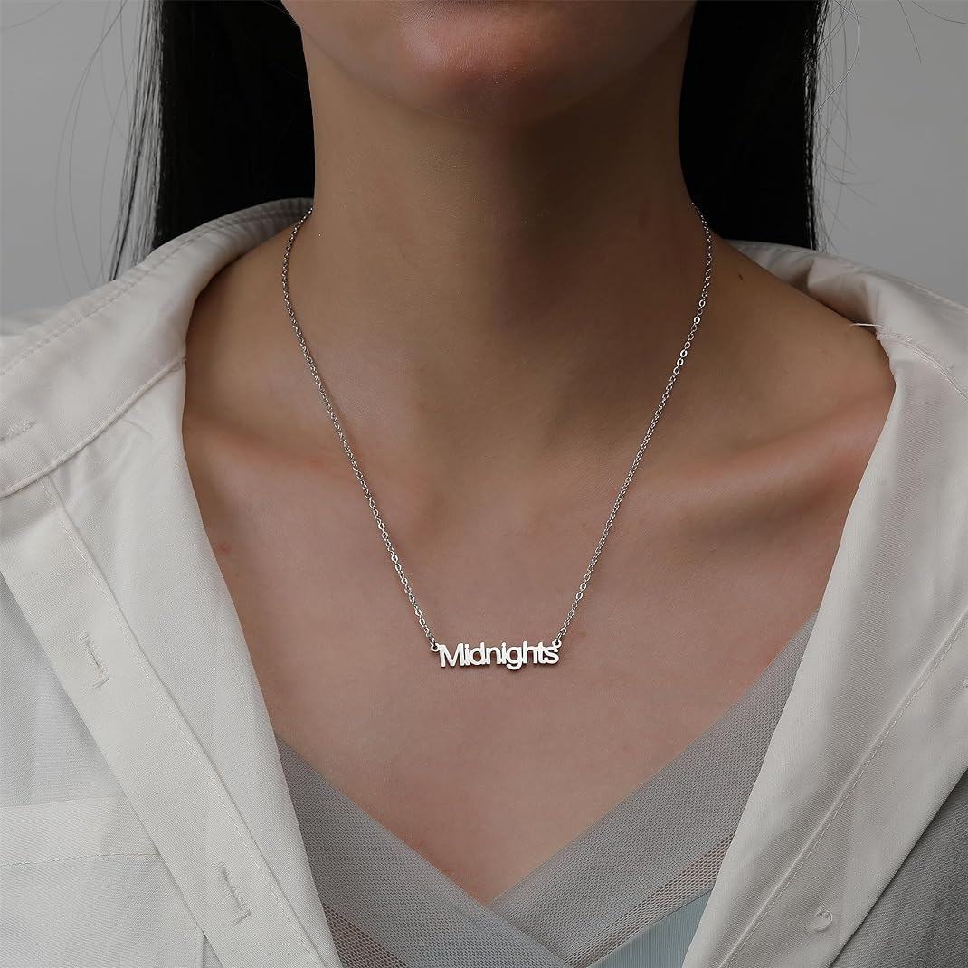 Necklace - Ts Midnights - Silver-hotRAGS.com