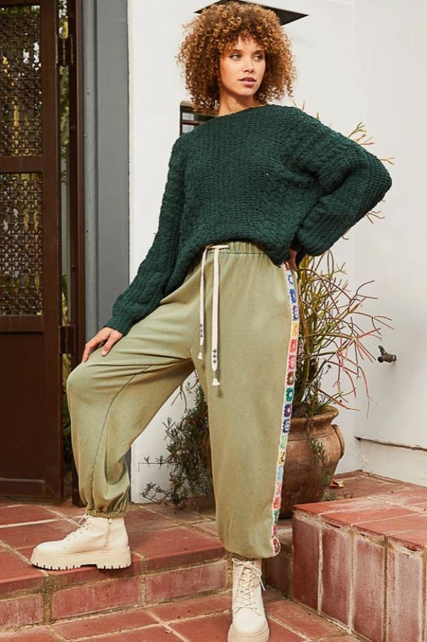 Sweater - Crop - Dark Green-hotRAGS.com