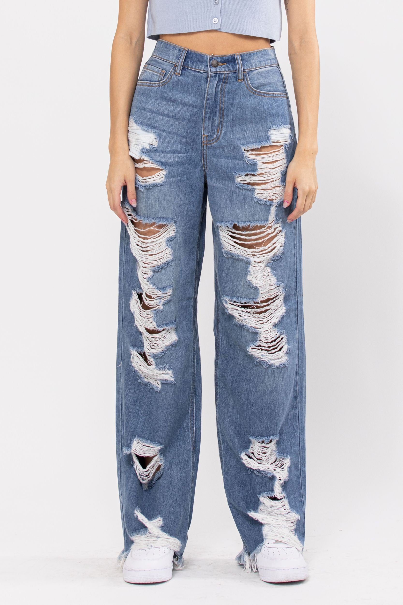 Denim - High Rise Wide Leg-hotRAGS.com