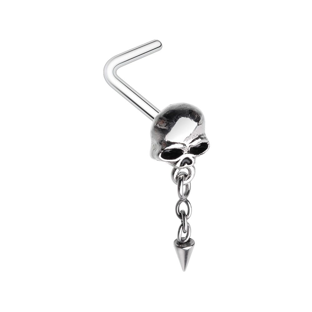 Nose L Shape - Skull Chain-hotRAGS.com