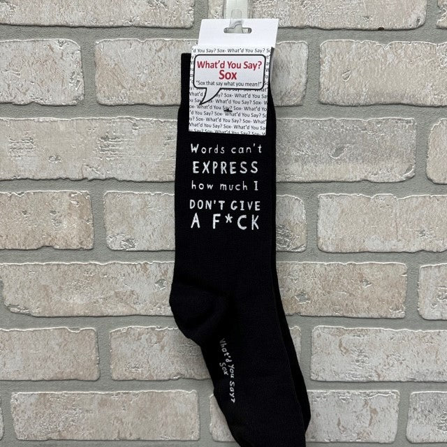 Socks - Words Can't Express How Much I Don't Give A FUCK-hotRAGS.com