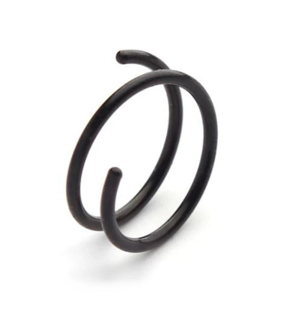 Nose Ring - Double - Black-hotRAGS.com