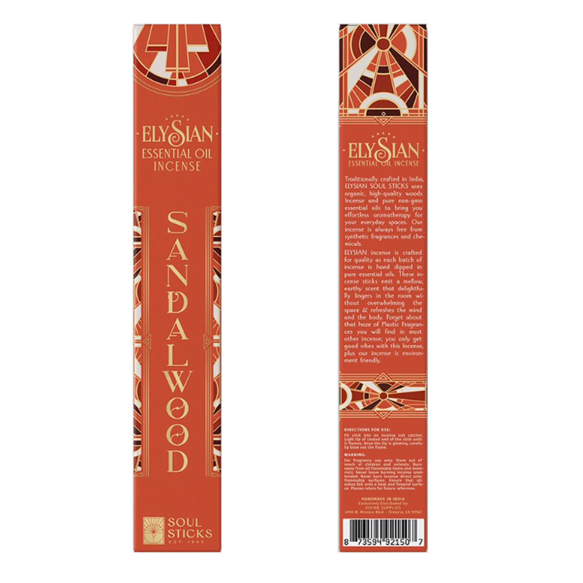 Incense - Sandalwood Essential Oil Incense Sticks-hotRAGS.com