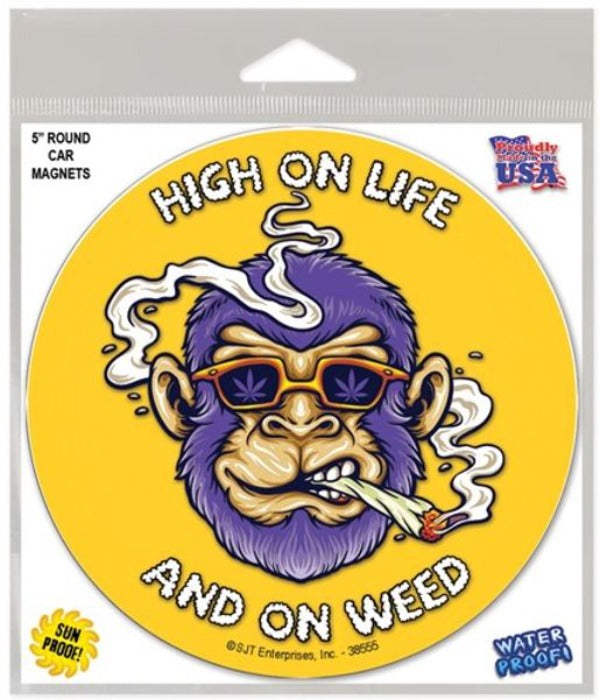 Car Magnet - High On Life - 5 In-hotRAGS.com