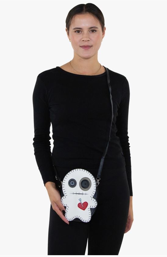 Bag - Stitched Voodoo Doll Crossbody Bag-hotRAGS.com
