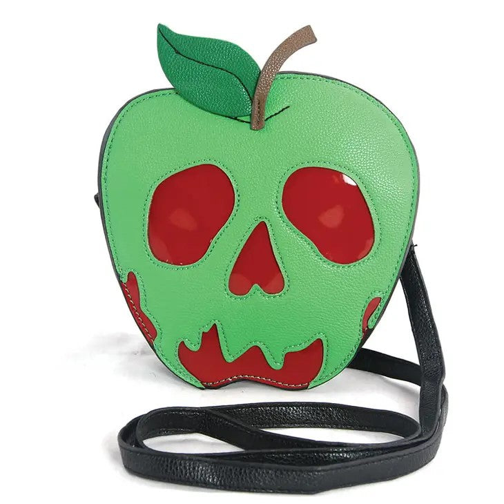 Bag - Sleepyville Critters - Poisoned Apple Crossbody Bag In Vinyl Material-hotRAGS.com