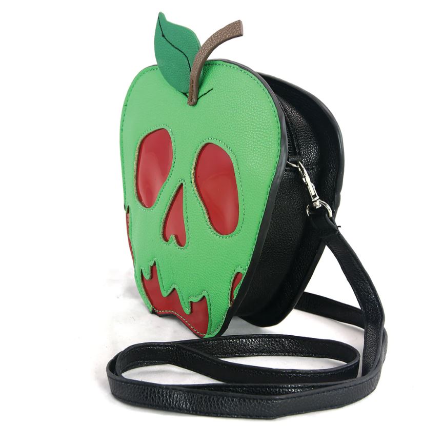 Bag - Sleepyville Critters - Poisoned Apple Crossbody Bag In Vinyl Material-hotRAGS.com