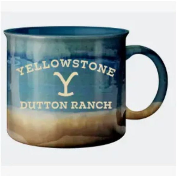 Mug - Yellowstone Reactive Glaze - 20oz Ceramic Camper Mug-hotRAGS.com