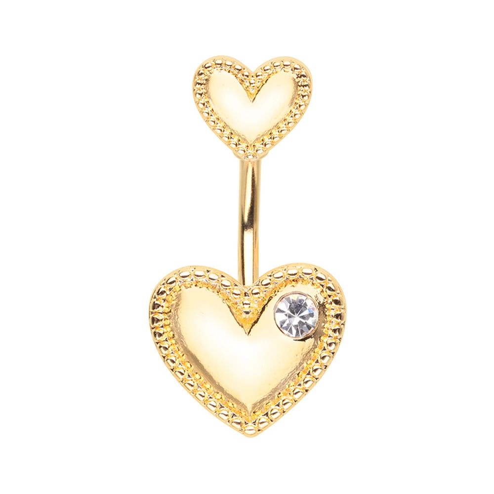 Belly Ring - Golden Heart-hotRAGS.com
